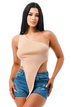 Load image into Gallery viewer, One Shoulder Crop Top (Multiple Color Options)
