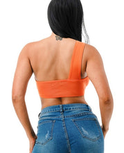 Load image into Gallery viewer, One Shoulder Crop Top (Multiple Color Options)
