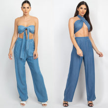 Load image into Gallery viewer, Breezy Denim Pants Set (Multiple Color Options)
