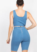 Load image into Gallery viewer, Denim Short Set
